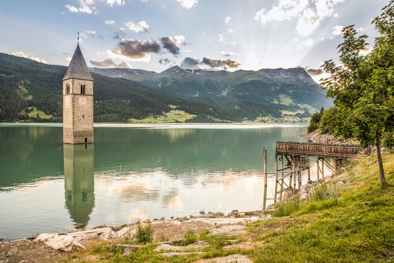 Turm im Reschensee